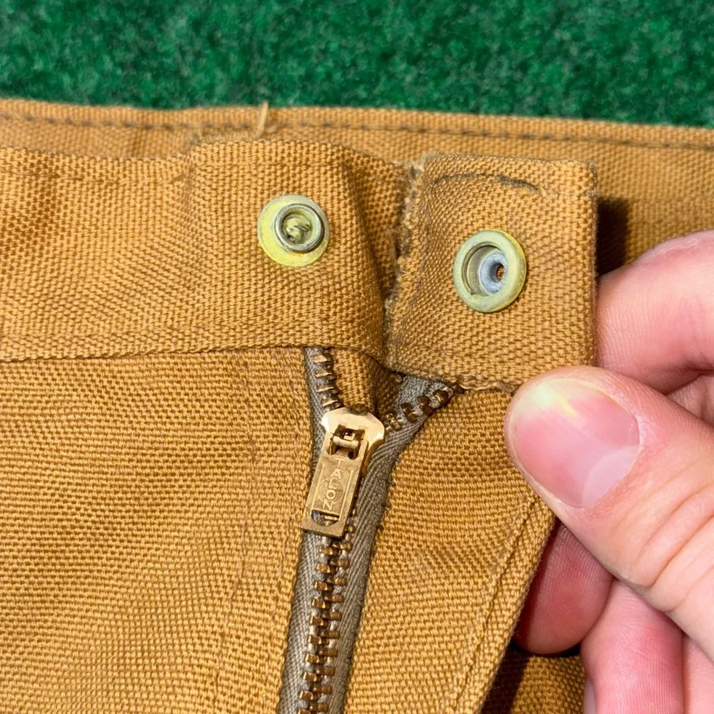 Sears Perma Prest Pants 32x28 Taper Mens 70s Talon Zipper 32x28 Nerd Trousers